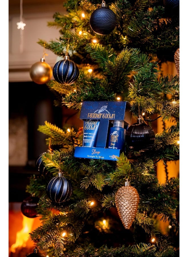 Feather & Down Straight to Sleep Gift Set (50ml Pillow Spray And 50ml Body Lotion) - The perfect sleep duo, infused with lavender And chamomile essential oils Vegan Friendly And Cruelty Free - Image 4