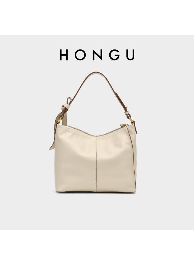 Hongu Genuine Leather Shoulder Underarm Bag Commuter Elegant Crossbody Handbag For Women Birthday Gift - Image 2