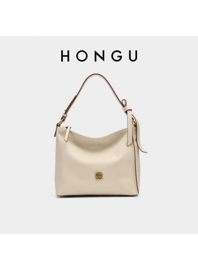 Hongu Genuine Leather Shoulder Underarm Bag Commuter Elegant Crossbody Handbag For Women Birthday Gift - Image 1