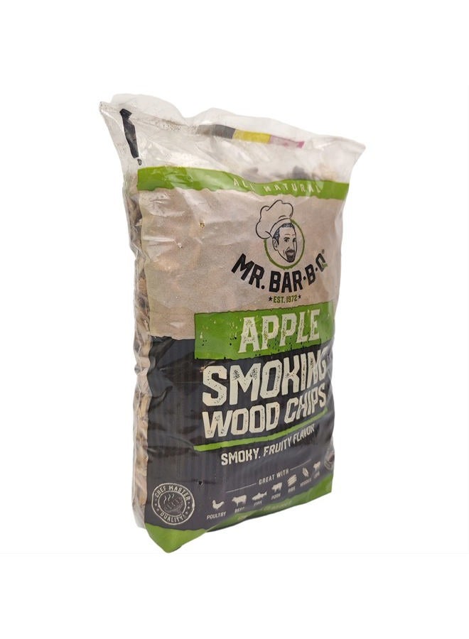 Mr. Bar-B-Q , 05012 Wood Smoker Chips (Apple), Smoky & Fruity Flavor, Made from 100% Hardwood, All Natural Apple Wood Chips, 1.6 Pound Bag  - Image 2