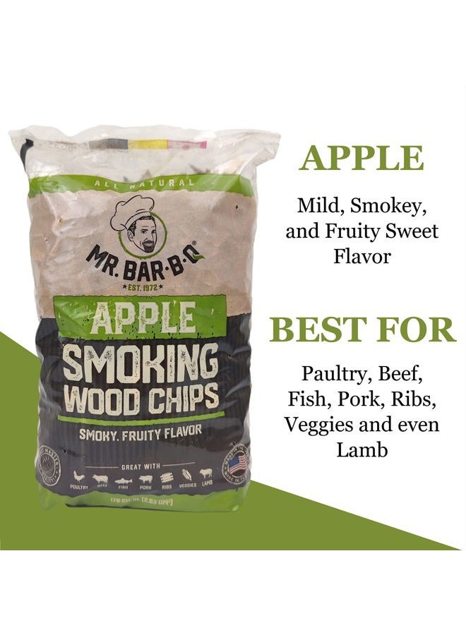 Mr. Bar-B-Q , 05012 Wood Smoker Chips (Apple), Smoky & Fruity Flavor, Made from 100% Hardwood, All Natural Apple Wood Chips, 1.6 Pound Bag  - Image 4
