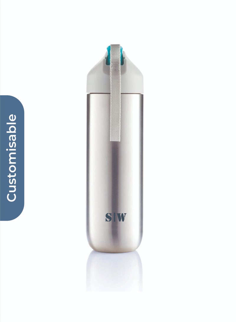 Share the Love Personalised NEVA - XDDESIGN Stainless Steel Water Bottle Grey-Blue - Image 3