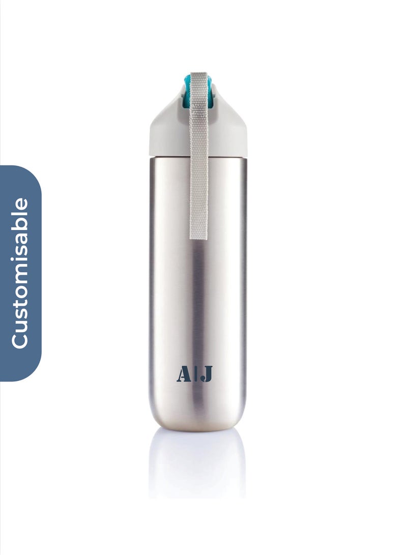 Share the Love Personalised NEVA - XDDESIGN Stainless Steel Water Bottle Grey-Blue - Image 1