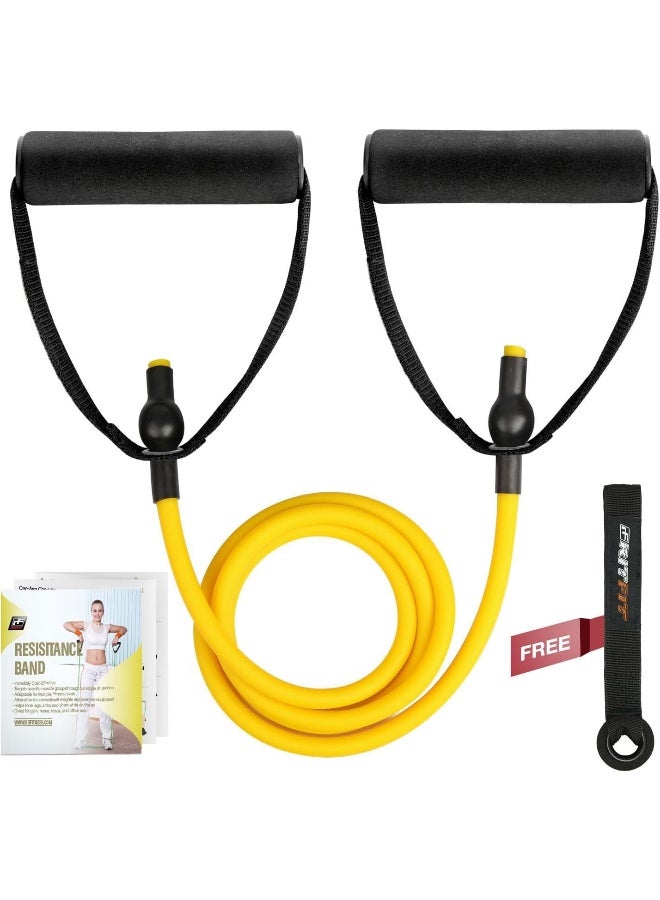 RitFit RitFit New Yellow Strength Training Resistance Band with Comfortable Handles with Door Fixings and Start Guide  - Image 5