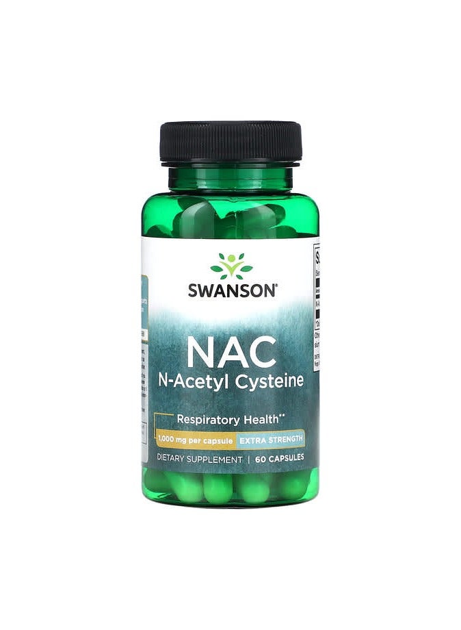 SWANSON NAC N-Acetyl Cysteine, 1,000 mg, 60 Capsules