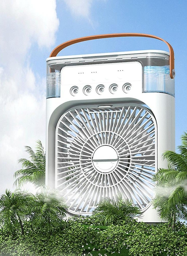 Portable Fan with USB Charging, Remote Control, Mini cooling fan with water hose Multicolor - Image 1