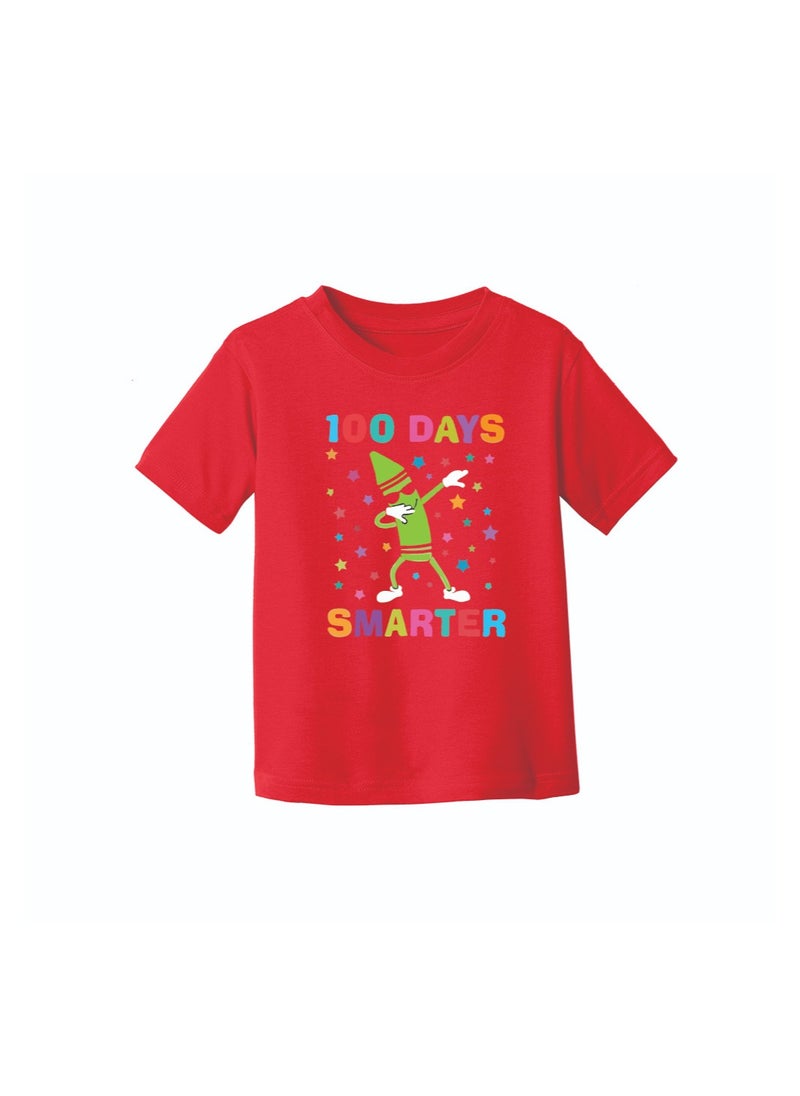 PRINTSHOP4ME Celebrate 100 Days of School Girl's Cotton T-Shirt - kid's T-Shirt - Celebrate 100 Days of School - Girl's 100 Days of School T-Shirt - kid's Gift  - Image 4