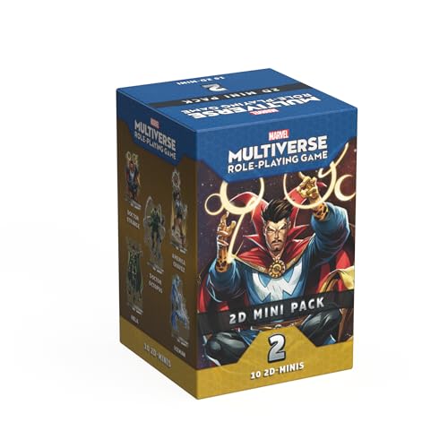 CMON Marvel Multiverse RPG 2D Mini Pack 2 Iconic Heroes Villains 10 Acrylic Standees with Bases Collector Cards Strategy Game for Kids Adults Ages 14 24 Players Made by CMON - Image 1