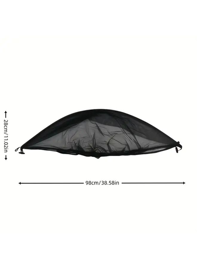 Double Mosquito Net Black Full Coverage Breathable Sunscreen For Stroller Bassinet Car Seat - Image 2