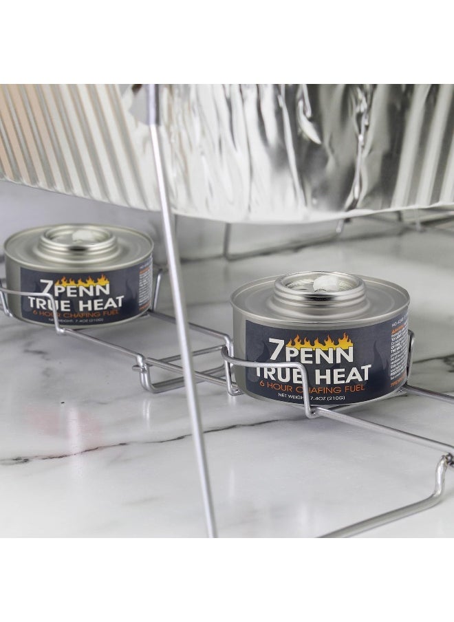 7Penn - Buffet Food Warmers For Parties, 12 Pack - 6 Hour Chafing Dish Fuel Cans Catering Food Warmers Buffet Heating Food Warmer Party Canned Heat Burner With Bonus Lid Openers - Image 1