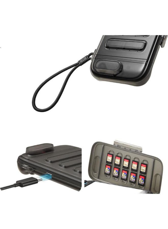 Jsaux Jiusuo Switch 2 Protective Case, Transparent Full Coverage Shell, Suitable For Nintendo Switch 2, Integrated Hard Shell, Game Console Ns2 Soft Silicone Case, Storage Box For Second Generation, Accessories For Second Generation - Image 2