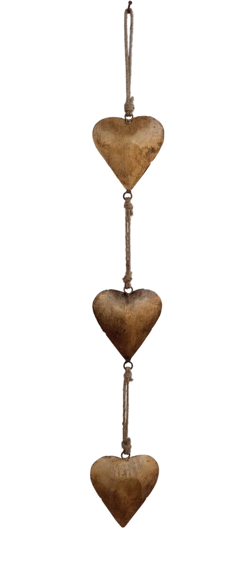 Mie Creations Vintage Metal Heart Wall Hanging Art Gold Hearts Shaped Bedroom Wall Decor  Gifts for Mom Anniversary Decorations for Couples Farmhouse Country Rustic Love Heart  Golden 27