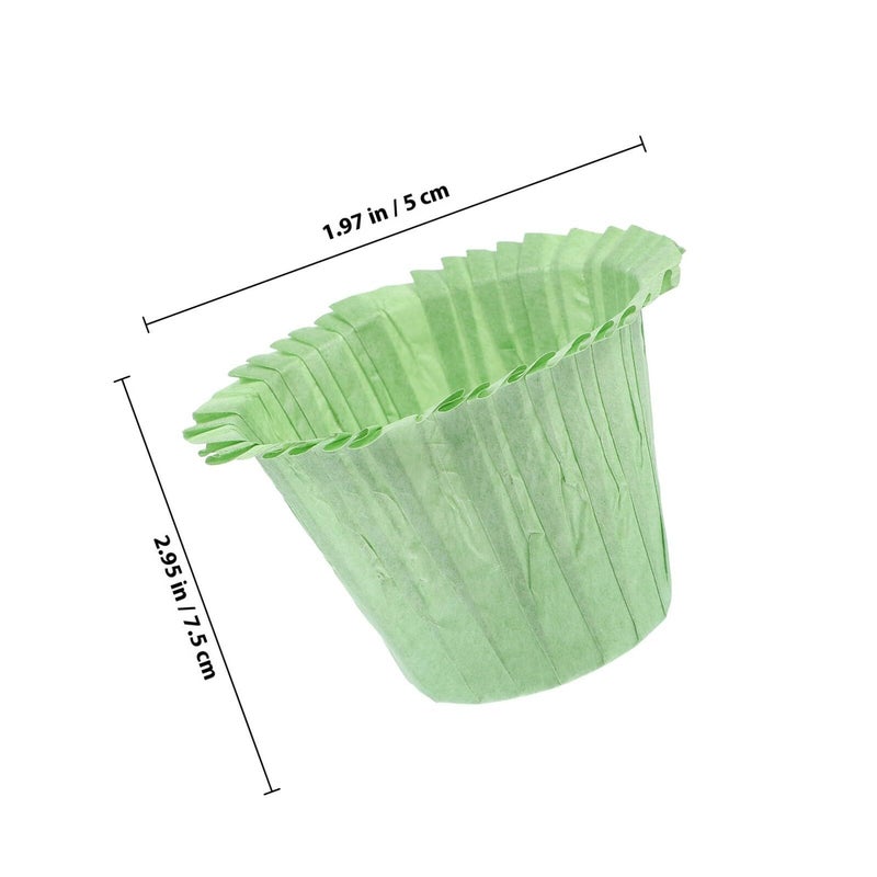 50pcs Greaseproof Colored Paper Muffin Liners For Baking And Party Use - Image 3