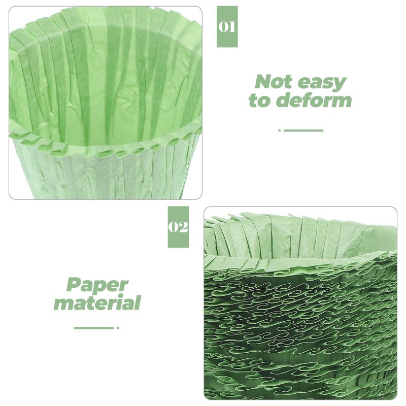 50pcs Greaseproof Colored Paper Muffin Liners For Baking And Party Use - Image 4
