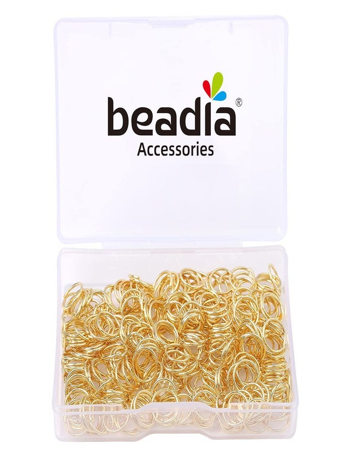 BEADIA 14K Gold Plated Jump Rings Non Tarnish 8mm 300pcs for Jewelry Making Findings - Image 4