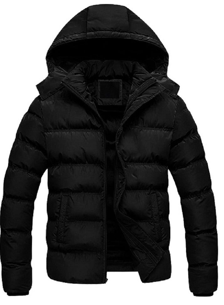 general Winter Puffer Zipped Jacket With Removable Hood - Image 1