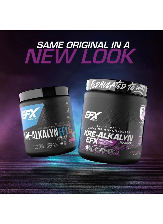 EFX SPORTS Kre-Alkalyn EFX Powder | pH Correct Creatine Monohydrate Powder Supplement | Strength, Muscle Growth & Performance | 110 Servings (Rainbow Blast)  - Image 2