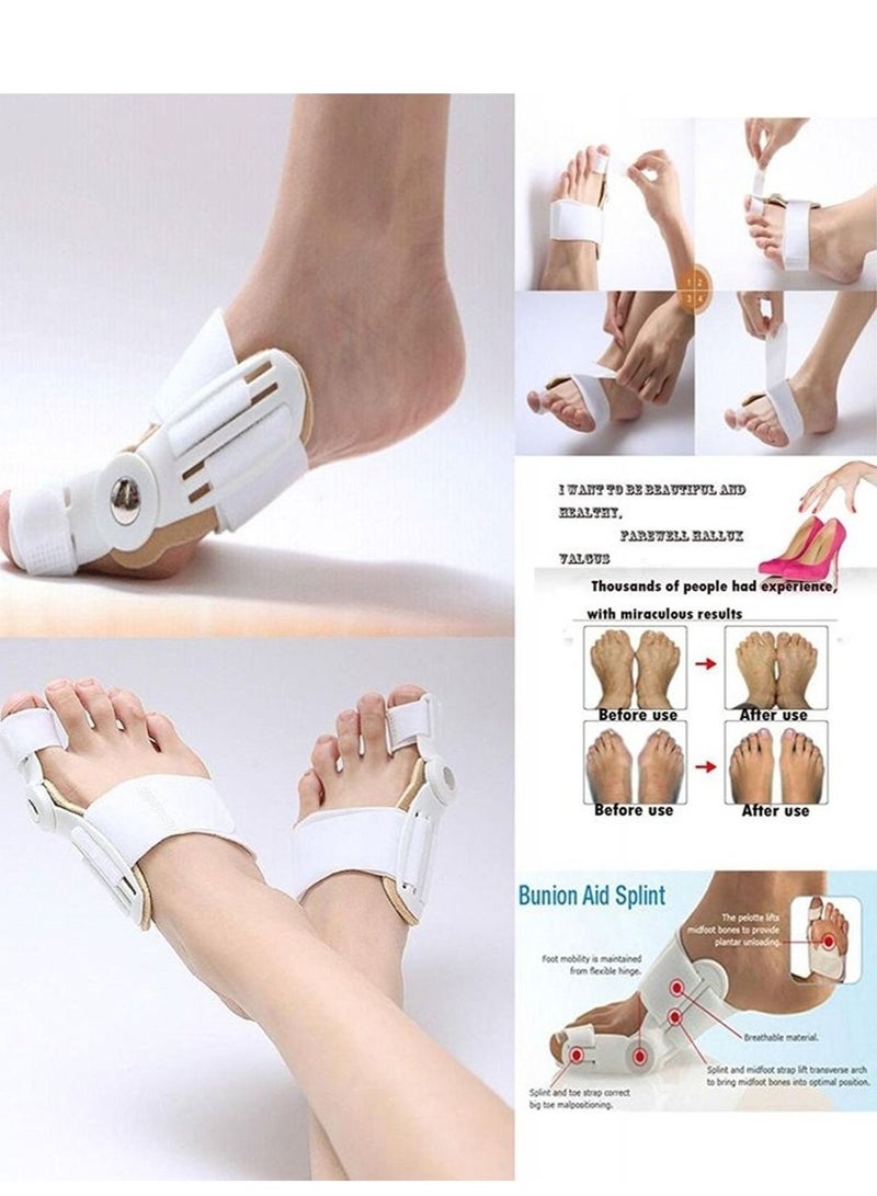 Thumb Correction Pain Relief Bunion Support Toe Straightener White - Image 2