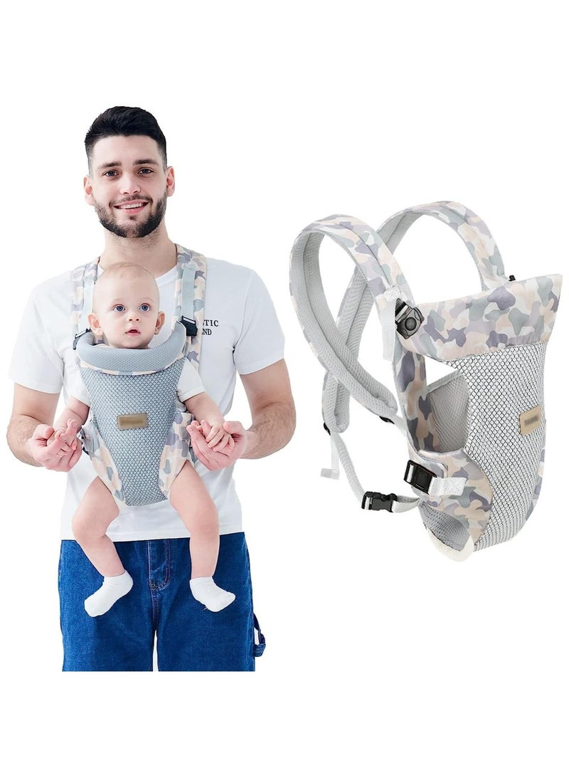 General Baby Wrap Carrier Baby Sling Newborn to Toddler Adjustable Holder Portable Convertible Front and Back Backpack Carry (Camouflage)  - Image 1