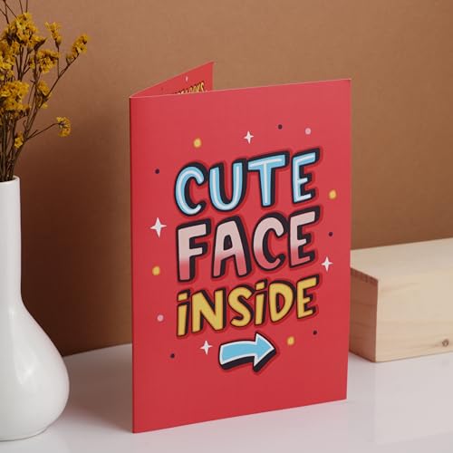 Oye Happy - Cute Person Mirror Card - Romantic Greeting Card for Girlfriend, Wife, Husband, Boyfriend, Couples, Fiance - Best Gift for Spouse - Funny Card for Birthday, Anniversary - Image 5