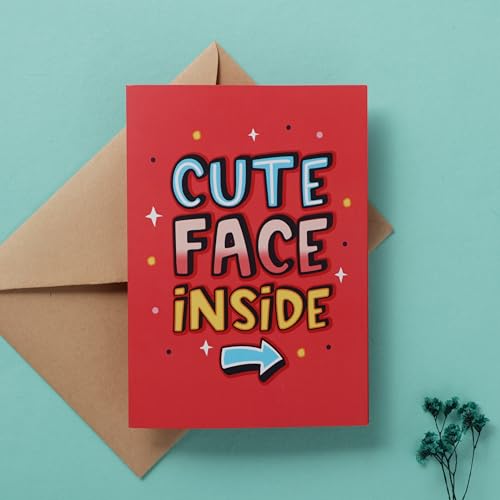 Oye Happy - Cute Person Mirror Card - Romantic Greeting Card for Girlfriend, Wife, Husband, Boyfriend, Couples, Fiance - Best Gift for Spouse - Funny Card for Birthday, Anniversary - Image 4