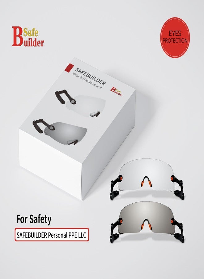 SAFEBUILDER Safety Visor Hard Hat Accessories for CR06& CR08 (Build in -Tinted Visor) - Image 4