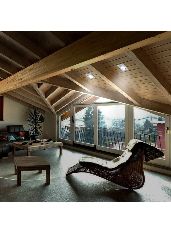 melfi Square Ceiling Spot Adjustable Fixture With Sleek Square Frame For Modern Interiors - Efficient, Easy Installation, Ideal For Living Room, Kitchen, And Office (White, 1 Pcs) - Image 5