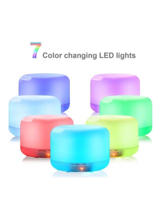 7-Colour LED Light Lamp Aroma Diffuser Essential Oil Air Humidifier White 500ml - view 2