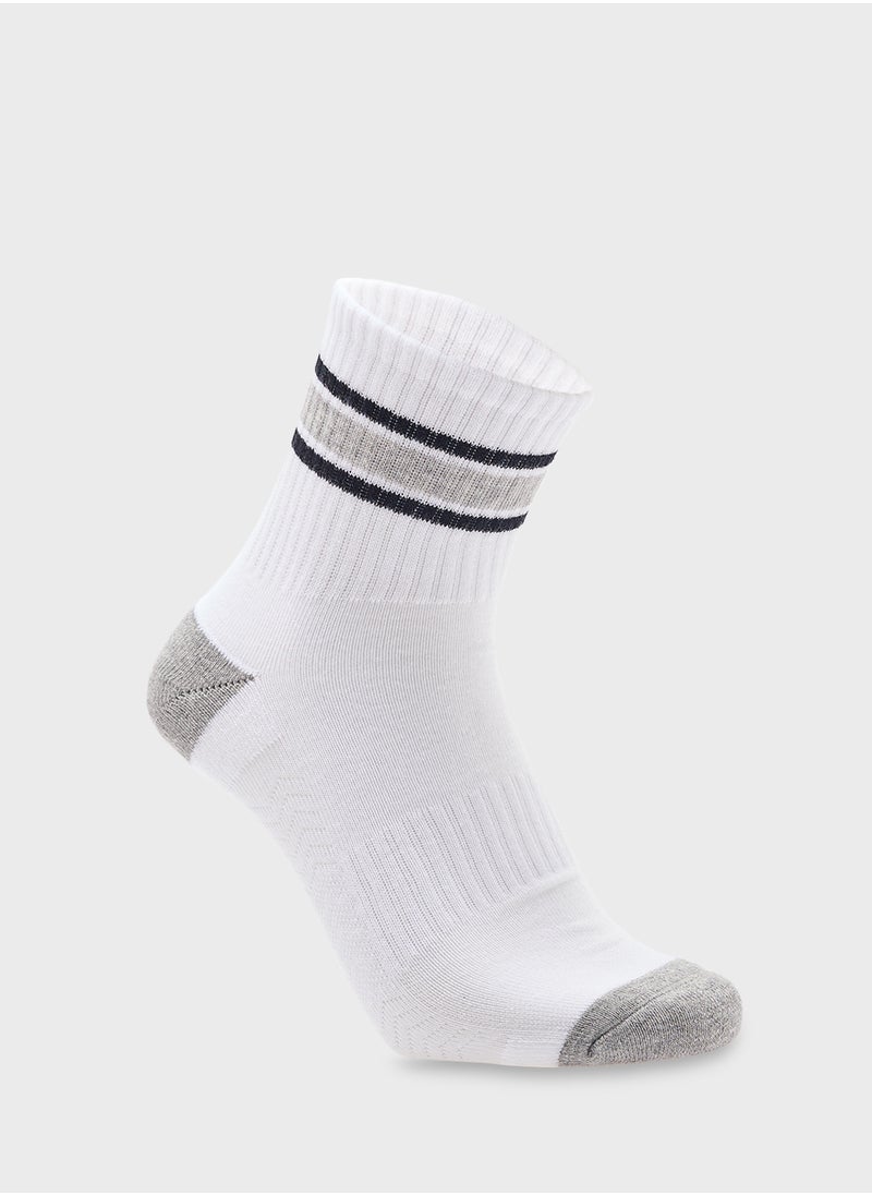 SKECHERS 3 Pack Terry Hi Qtr Crew Socks  - Image 2