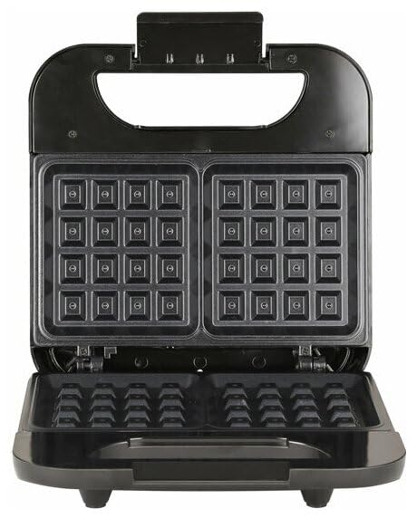 Delavala Belgian Mini Waffle Maker with Shade Control Makes 2 at Once CoolTouch Handle ReadytoCook Indicator Overheat Safety Protection NonStick Plates - Image 1