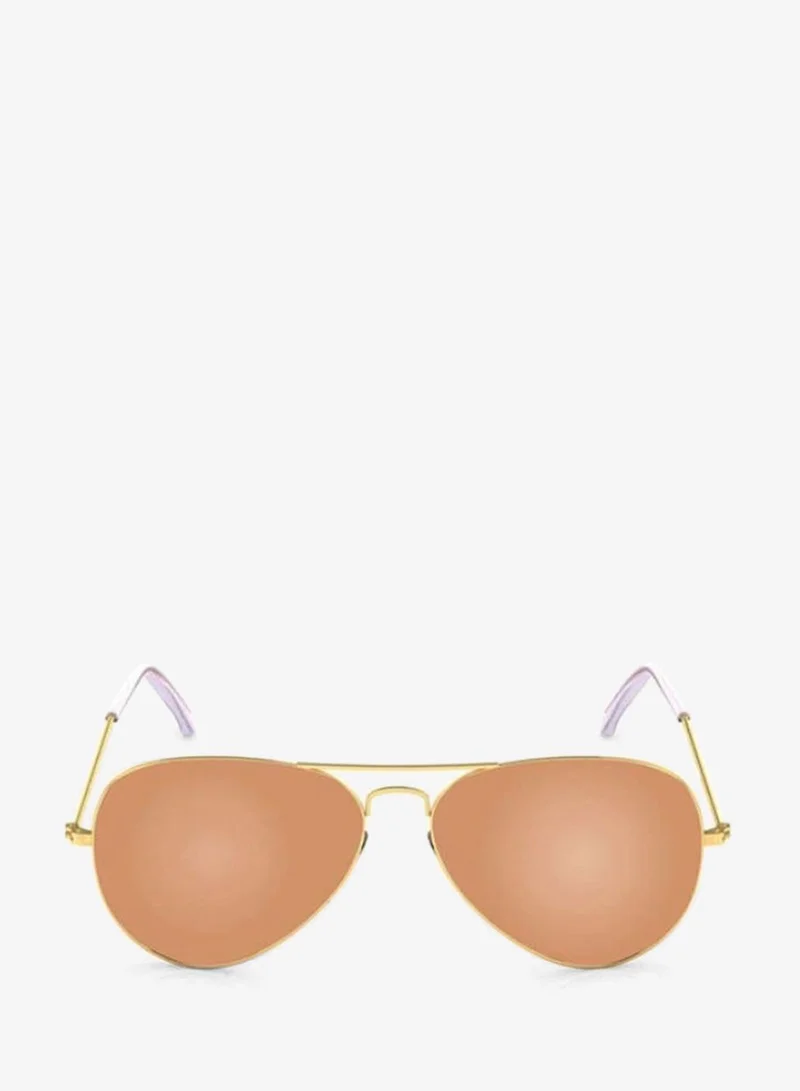 fastrack Gold Aviator Men Sunglasses