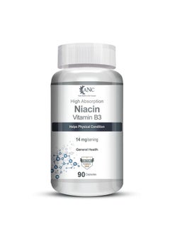 ANC Niacin Vitamin B3 For Vascularity & Increase Cellular Energy 90 Veg Capsules  - Image 1