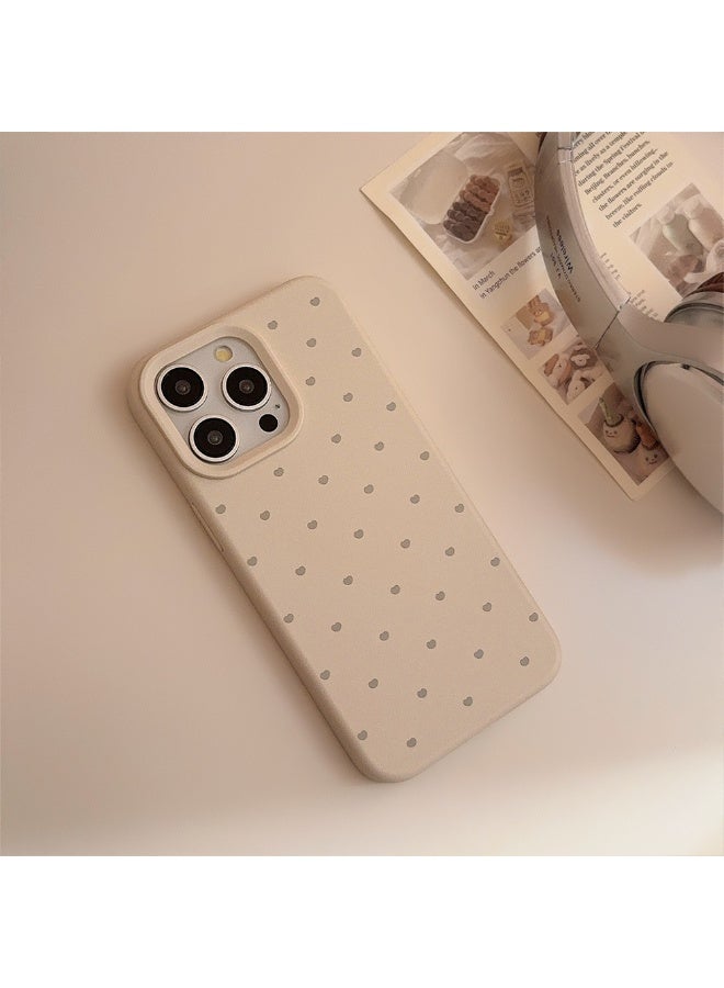 NIBEMINENT Loving Kisses Protective TPU Case Cover For iPhone 15 Pro, Cheese White