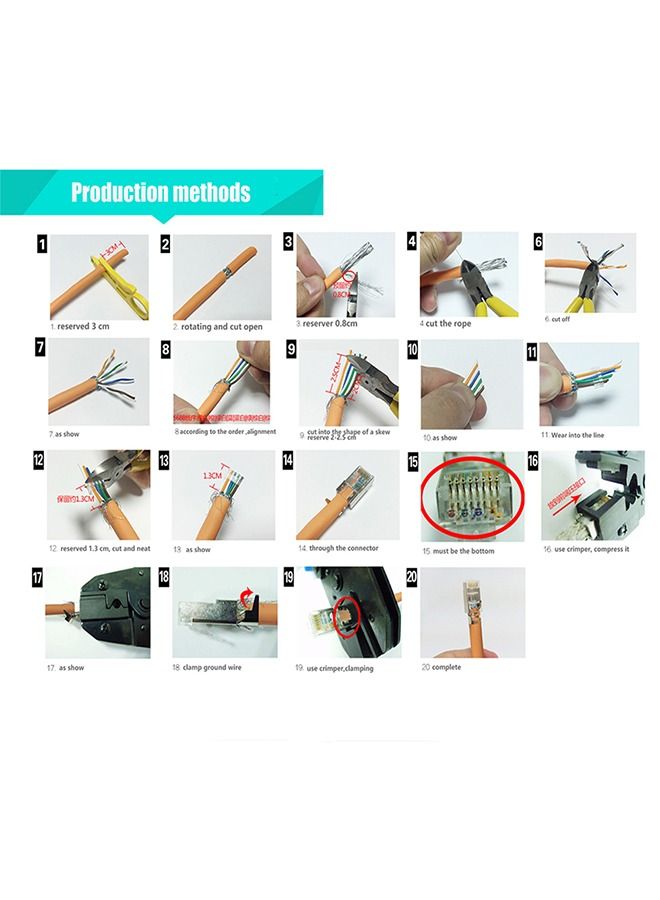100pcs CAT7 Metal RJ45 Kit / Model SSV12  - Image 3