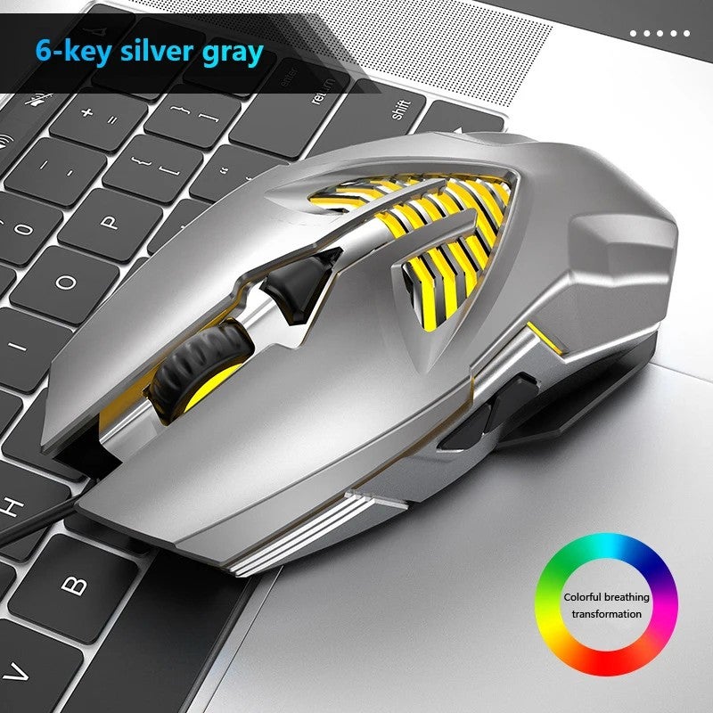 Y&D 6D RGB Water-Cooled Wired Gaming Mouse - Pro Electroplated Metal Macro Programming Competitive Gamer Mice - Image 1