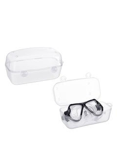 Adando Diving Mask Case Snorkeling Mask Box Portable Swimming Scuba Glasses Storage Box Pp Box Goggle Face Mask Case Diving Goggles Container For Swimming Adult Kid Men Women Outdoor  - Image 1