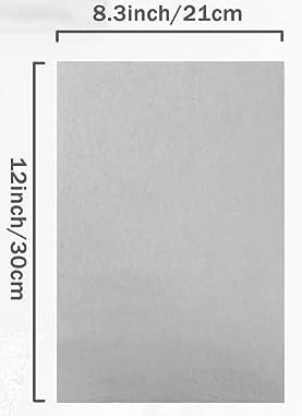 CANVASS® 20 pcs Non Woven Felt Fabric 1mm Thickness Polyester Cloth Felts DIY Bundle for Sewing Dolls Crafts20x30 cm A4 (White), Solid - Image 2
