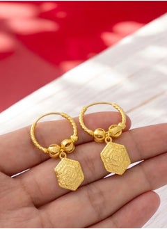 GOLDMAX Elegant 21k Gold Plated Earrings For Women  - Image 1
