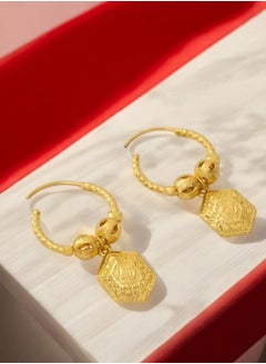 GOLDMAX Elegant 21k Gold Plated Earrings For Women  - Image 2