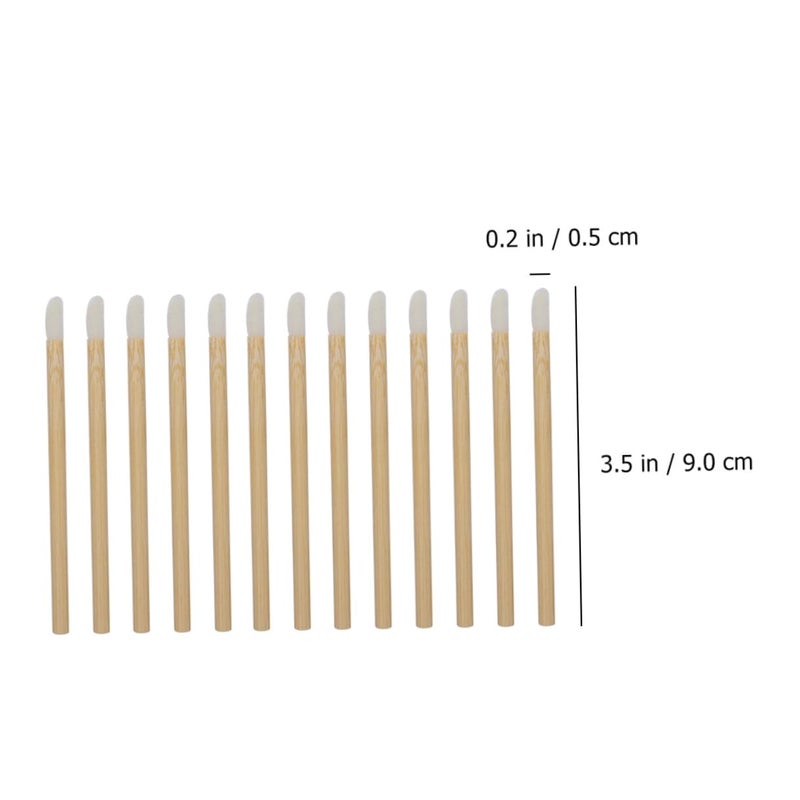 50pcs Disposable Wooden Handle Lip Brush Makeup Applicators for Lipstick and Lip Balm Portable Mask Brush for Professional and Personal Use - Image 2