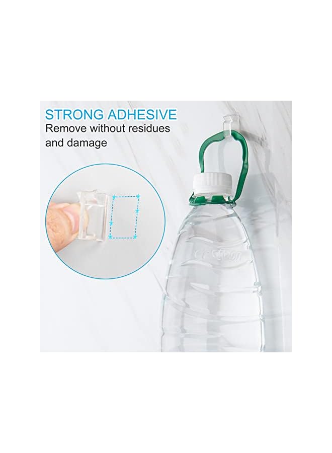 Green Tiger Adhesive Cable Clips Clear (45 PCS, Small), Upgraded Christmas Outdoor Light Clips, Wire Holder Cord Organizer for Cable Management Under Desk - Image 2