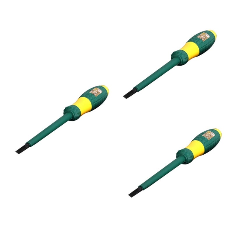 3 قطع قلم اختبار الجهد مع مؤشر LED ومفك براغي لاكتشاف منافذ الكهرباء وسلامة البناء - Image 2