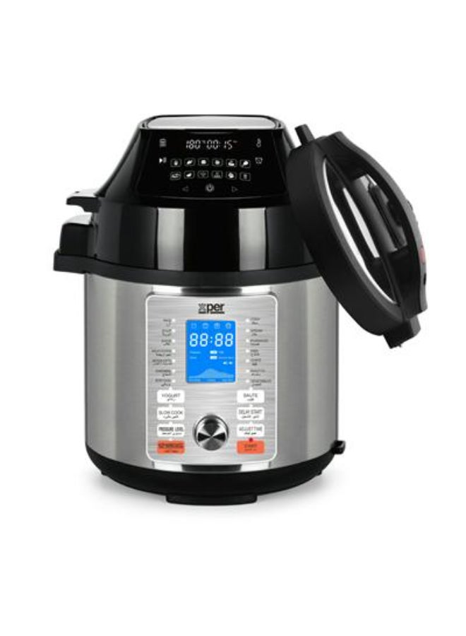 إكسبير قدر ضغط وقلاية اكسبير 6 لتر 1500 واط جرانيت 17 وظيفة XPAPC1506G - Image 2