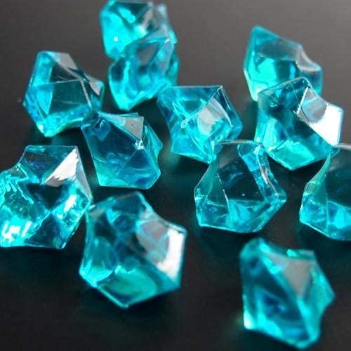 Promote Trader Pack of 500 Gram AcrylicCrystals for Home Decor Plant Stones Decorative Stones for Plant Pot Aquarium Fish Tank Landscaping Vase Fillers Park OrnamentsAqua Blue - Image 4