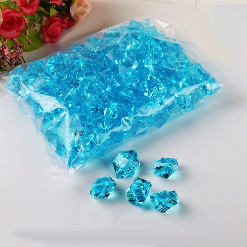 Promote Trader Pack of 500 Gram AcrylicCrystals for Home Decor Plant Stones Decorative Stones for Plant Pot Aquarium Fish Tank Landscaping Vase Fillers Park OrnamentsAqua Blue - Image 5