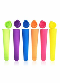 Y&D Ice Pop Molds Set, 6 Pcs Multi Colors Food Grade Silicone Popsicle with Lids DIY BPA Free Freezer Cream Moulds for Women Men Kids Lolly Maker  - Image 1