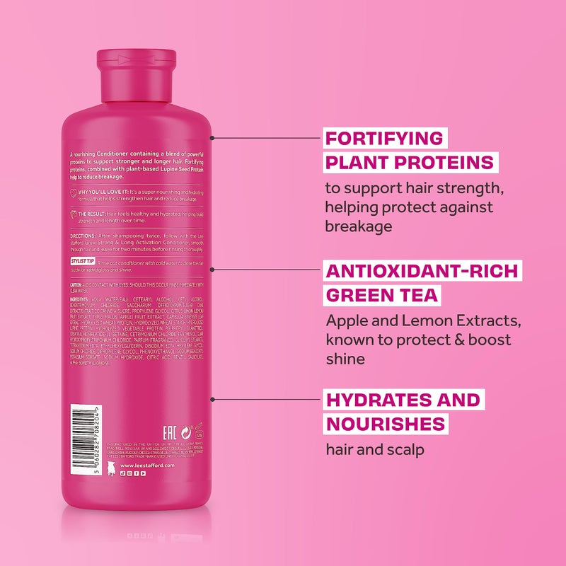 Lee Stafford Grow Strong & Long Kit | Activation Hair Regrowth Bundle Set - Anti Hair Loss Shampoo, Conditioner, & Deep Conditioning Treament Mask - Image 4