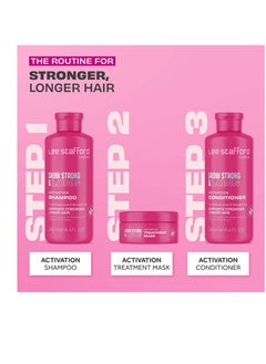 Lee Stafford Lee Stafford Grow Strong & Long Kit | Activation Hair Regrowth Bundle Set - Anti Hair Loss Shampoo, Conditioner, & Deep Conditioning Treament Mask  - Image 3