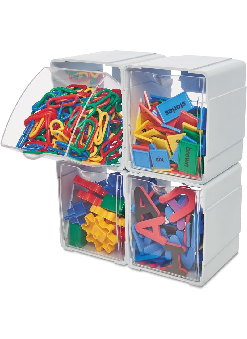 Deflecto Deflecto Tilt Bins 52 x 554 x 465 White 4Pieces 421103  - Image 1