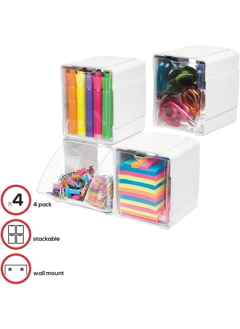 Deflecto Deflecto Tilt Bins 52 x 554 x 465 White 4Pieces 421103  - Image 2